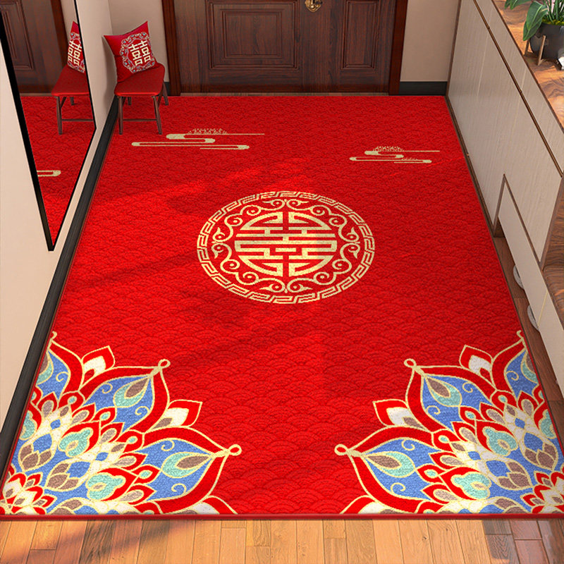 结婚地垫2025新年红色喜庆家用进门垫入户门大门口玄关脚垫子地毯,居家布艺,入户地垫,淘宝优惠券,粉丝福利购,淘宝优惠卷