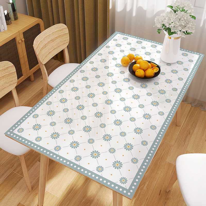 软玻璃桌布防水防油防烫免洗pvc家用餐桌垫长方形高级感茶几垫子,居家布艺,桌布,淘宝优惠券,粉丝福利购,淘宝优惠卷
