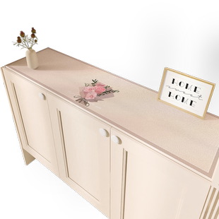 简约硅胶皮革餐边柜垫子电视柜垫桌布防水防油免洗防烫鞋柜垫