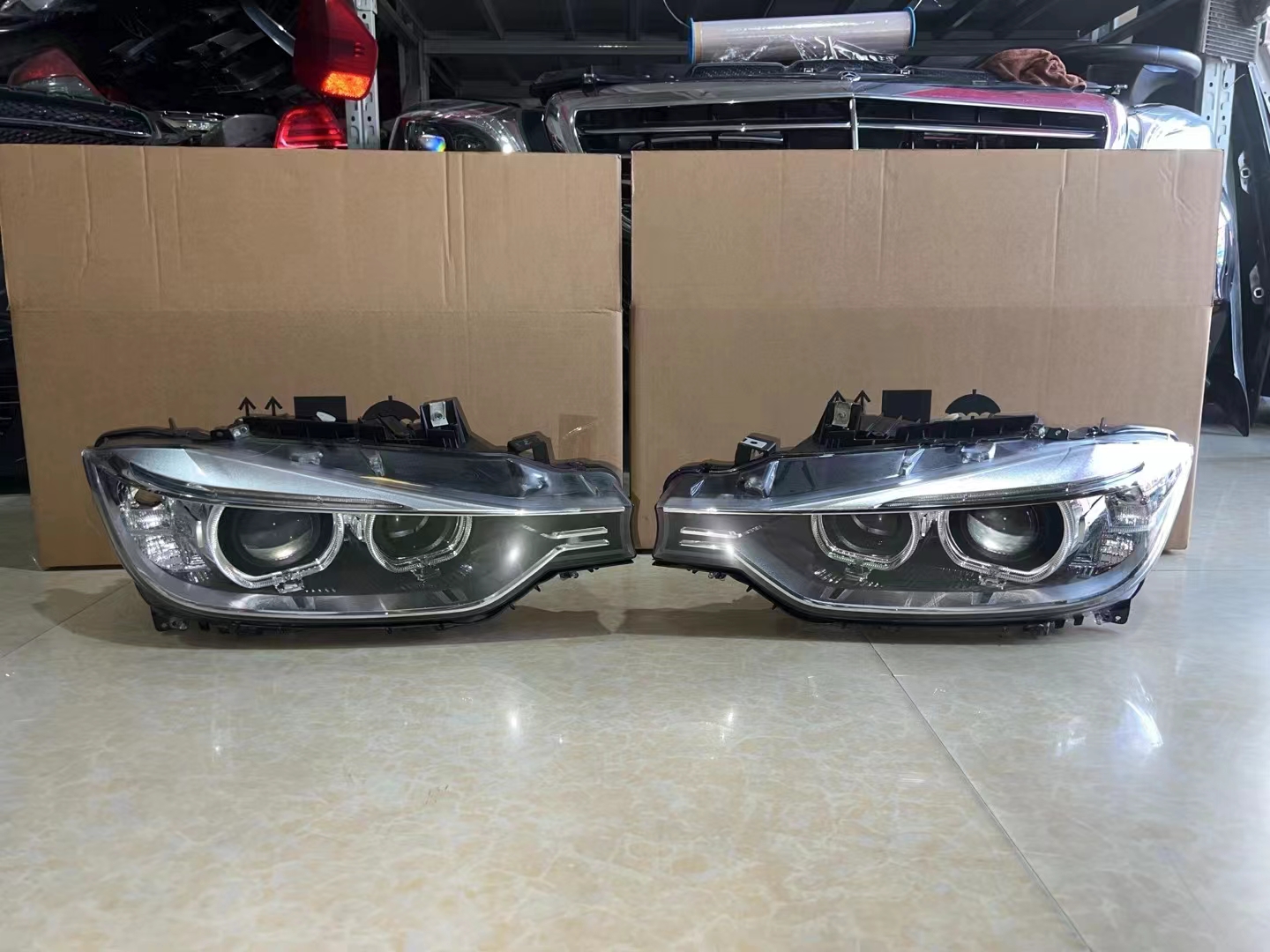宝马3系320大灯总成318i320长轴短轴F30F35左右头灯拆车件