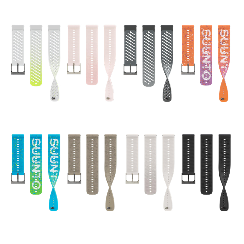 颂拓RACES原装22毫米硅胶表带