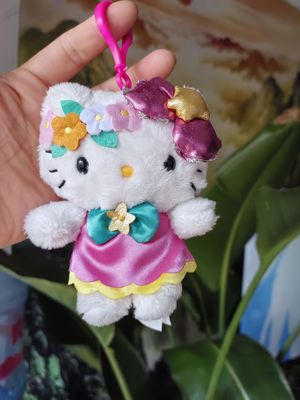 三丽欧KT 美乐蒂 库洛米玉桂狗毛绒.挂件