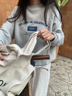 现 underson韩国东大门代购 24新款 复古杂色超薄柔软长袖卫衣