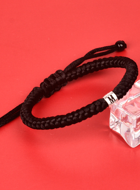 男925纯银手工编织头发手链材料