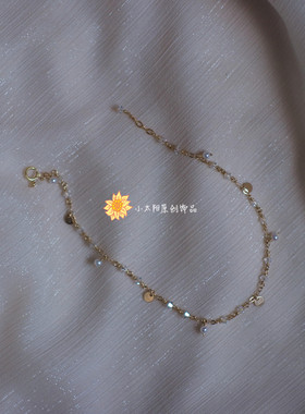精致流苏小众设计珍珠脚链女