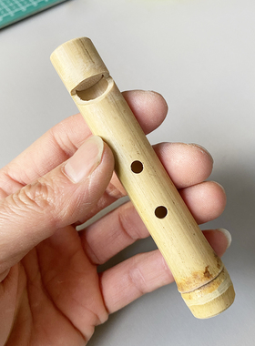 继国缘一笛子黑旋转道继国兄弟手工两孔竹笛竹哨子两孔竹口哨变调