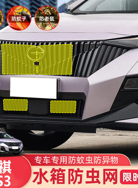 17-26款传祺GS3影速中网外观改装饰条前脸专用防虫网配件汽车用品
