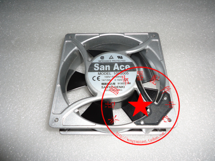 原装三洋 109S005 AC100V  12厘米12038交流机箱风扇109S024UL