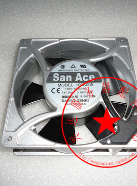 原装三洋 109S005 AC100V  12厘米12038交流机箱风扇109S024UL