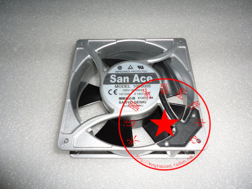 原装三洋 109S005 AC100V  12厘米12038交流机箱风扇109S024UL