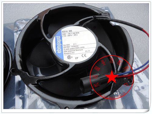 ebmpapst 17CM 24V 36W 6314HR ABB变频器散热机箱风扇 17251