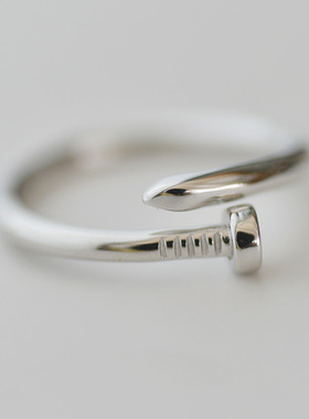 s925纯银开口戒指高级感戒指轻奢时尚纯银饰品送男女礼物