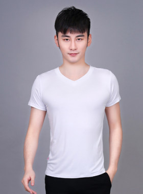 舞蹈服形体上衣莫代尔练功服男士