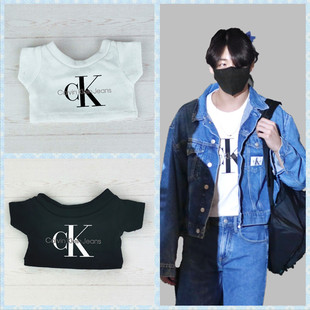 娃衣10cm15cm20cm防弹少年团田柾国同款 棉花娃娃拉布布T恤渔夫帽