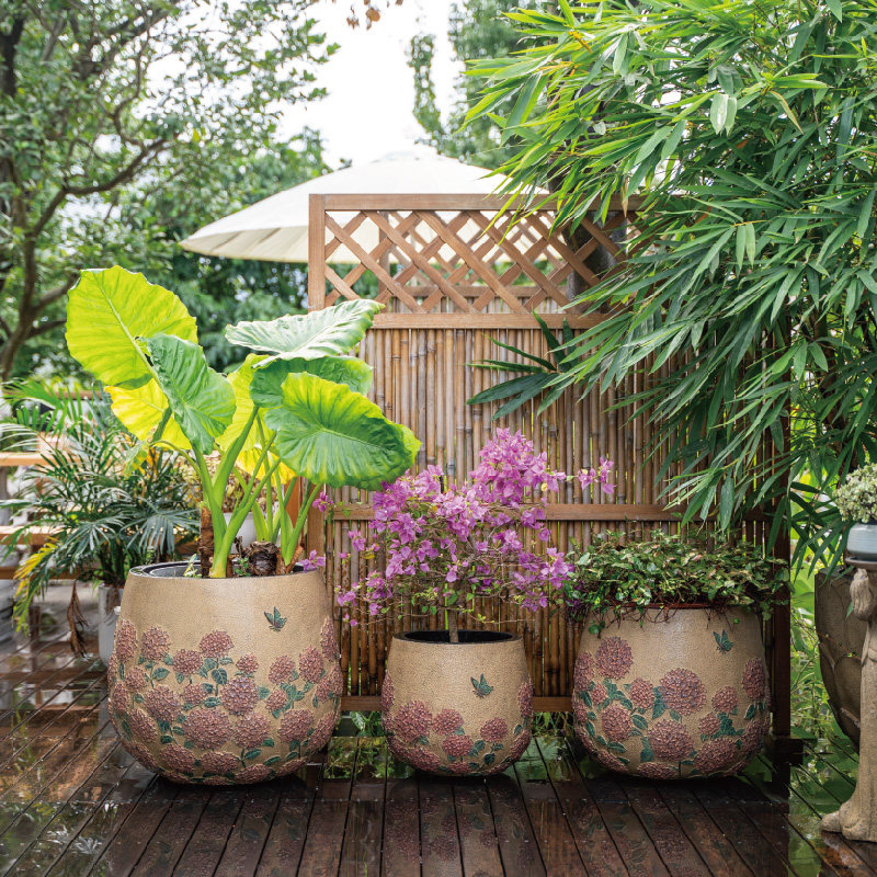 匠心坊庭院造景户外花箱天台大花盆阳台种植箱别墅花园花池摆件