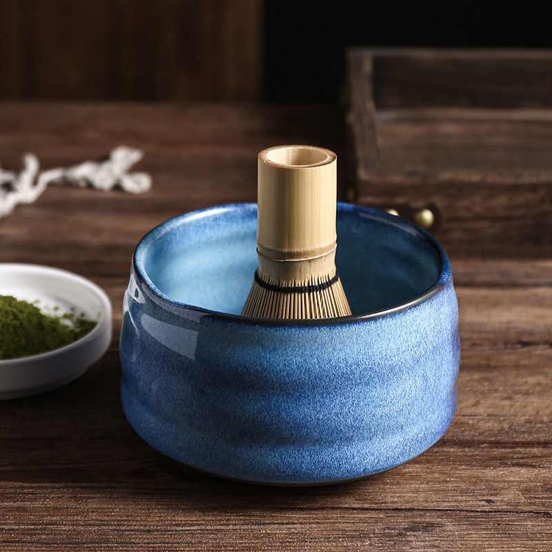 日式复古抹茶碗大号茶洗窑变陶瓷碗茶道手工粗陶商用食器料理包邮