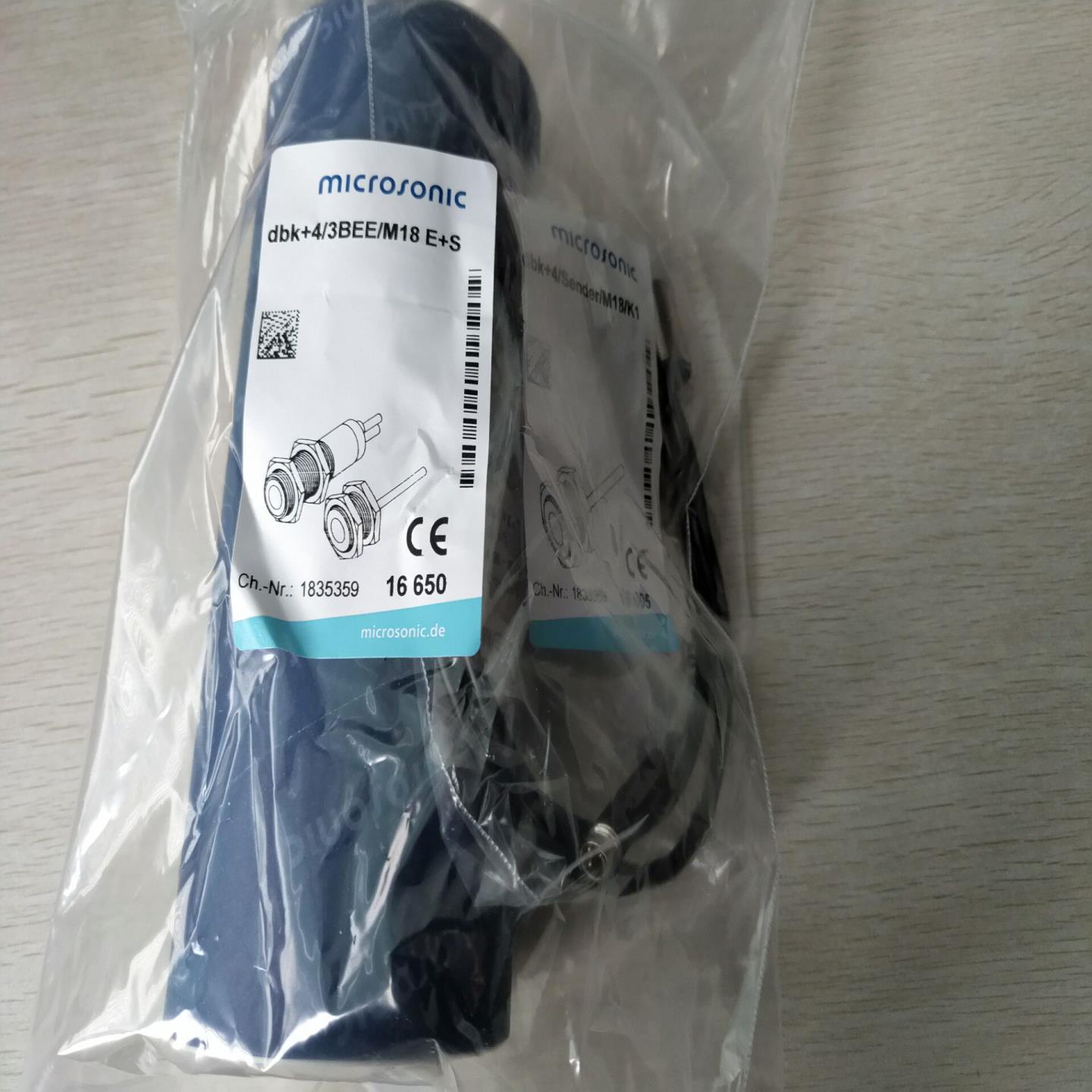 MICROSONIC单双张重叠检测传感器dbk+43BEEM18 产品