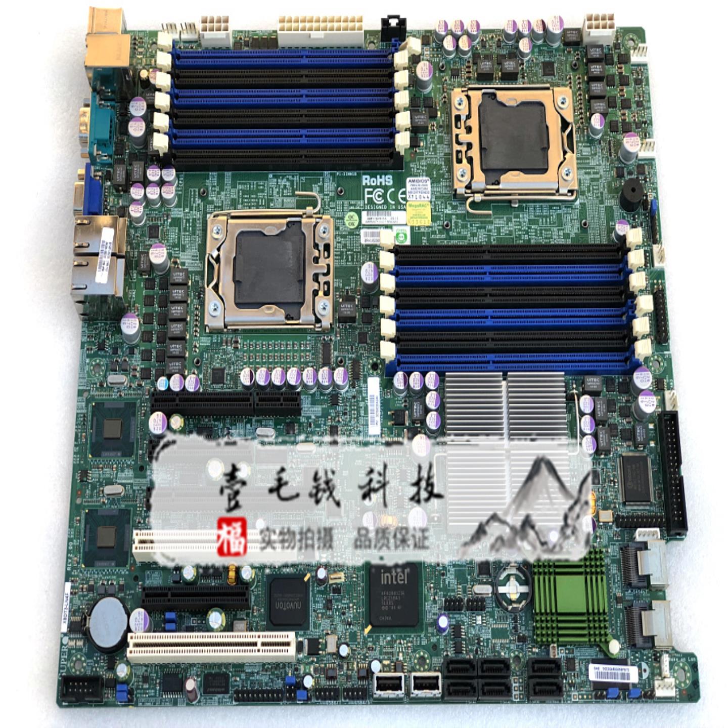 超微X8DT3-LN4F X8DTI-LN4F 双路X58 1366针服务器主板4网口