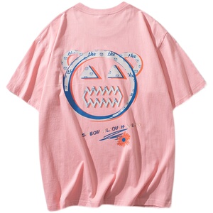 夏季新款男女装纯色情侣印花短袖T恤半袖衫 T06-P25图片 夏季新款男女装纯色情侣印花短袖T恤半袖衫 T06-P25图片