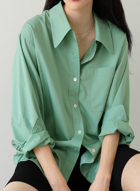 CHICCLO 【经典系列-万能衬衫】经典款五色可选百搭宽松衬衣外套