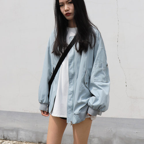 街头风自由者棒球服飞行员夹克