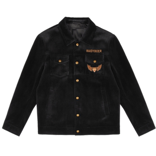 Raidy Boer/雷迪波尔男秋冬修身虎头贴布绣灯芯绒夹克外套3058-70