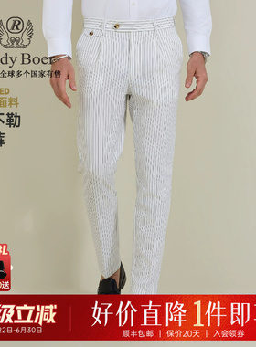 那不勒斯裤Raidy Boer/雷迪波尔2026春男意式泡泡纱薄休闲裤3501