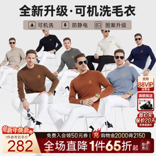【可机洗防缩水】RaidyBoer/雷迪波尔男羊毛刺绣logo图案毛衣5010