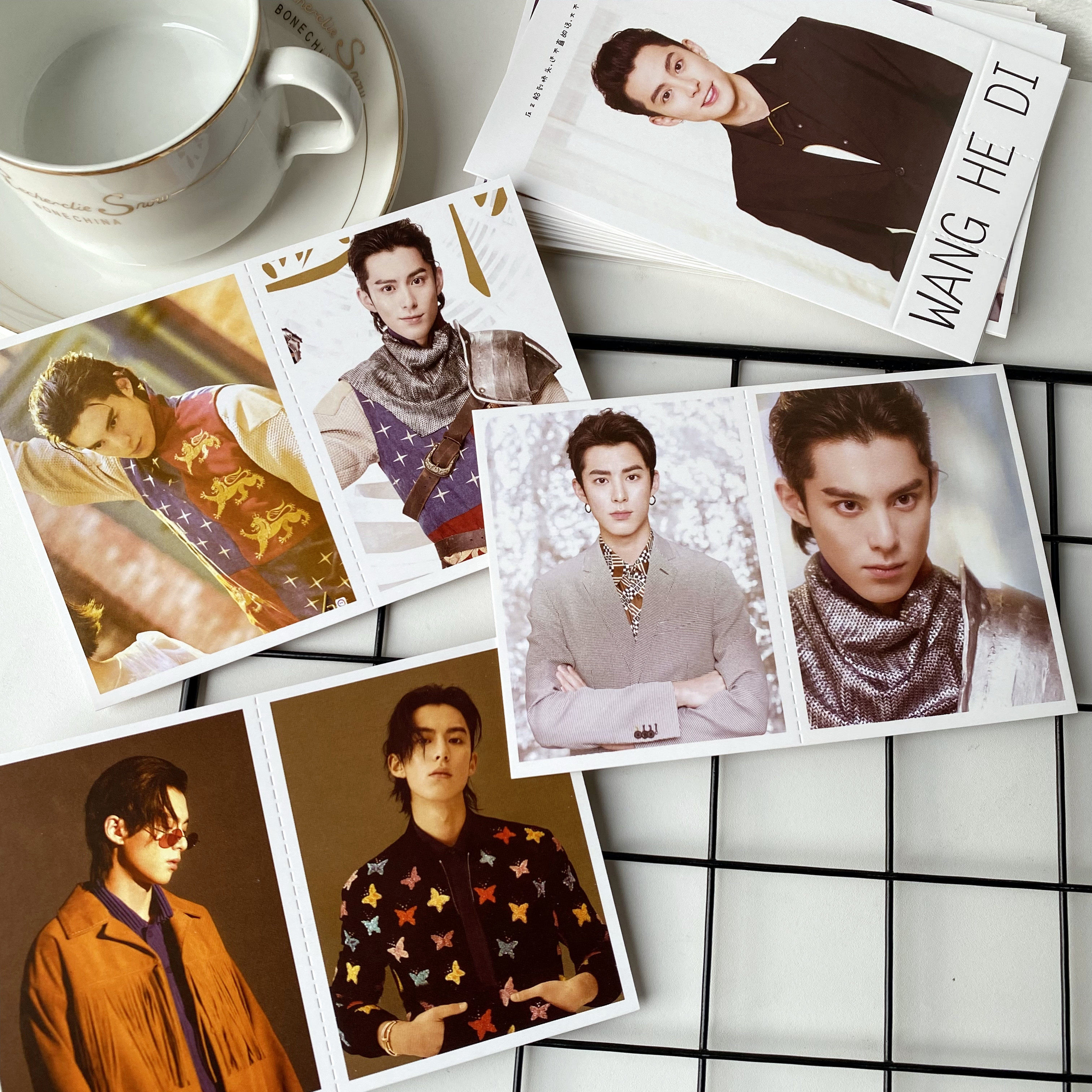 苍兰诀中国男演员王鹤棣卡片60张盒装帅气创意偶像lomo卡留言装饰