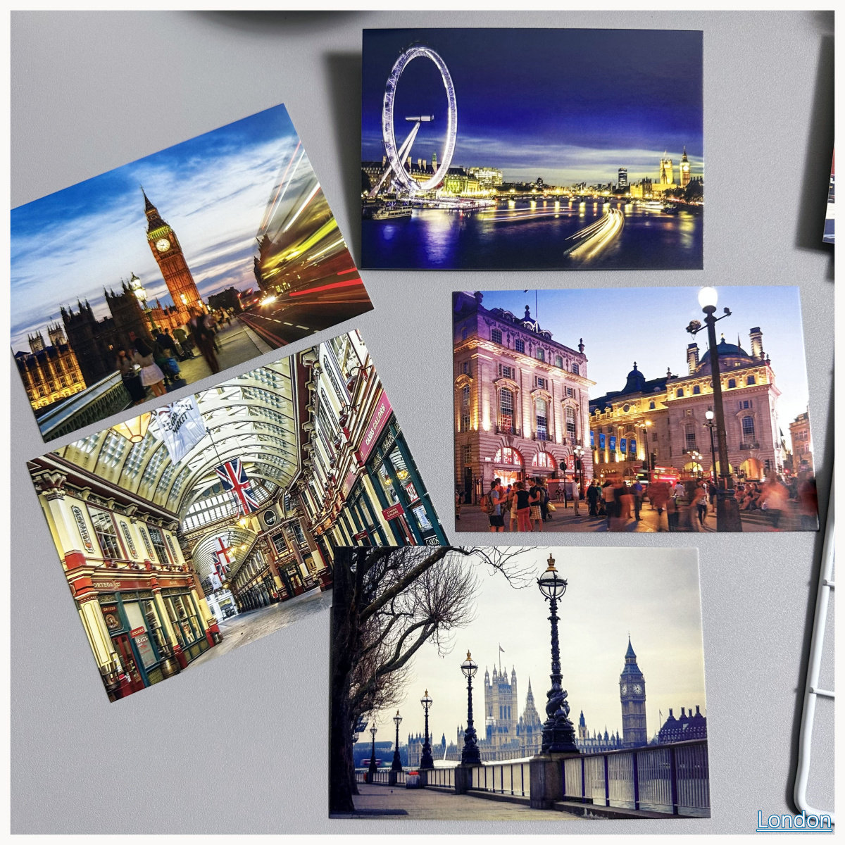 30张明信片伦敦地标建筑卡片大本钟泰晤士河畔英伦风情纯净版卡片