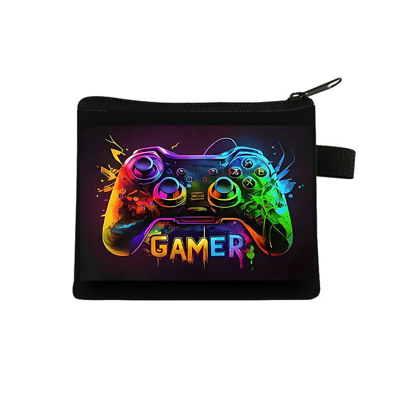 INS风游戏手柄零钱包ps风学生动漫卡通儿童卡包包收纳耳机包钥匙