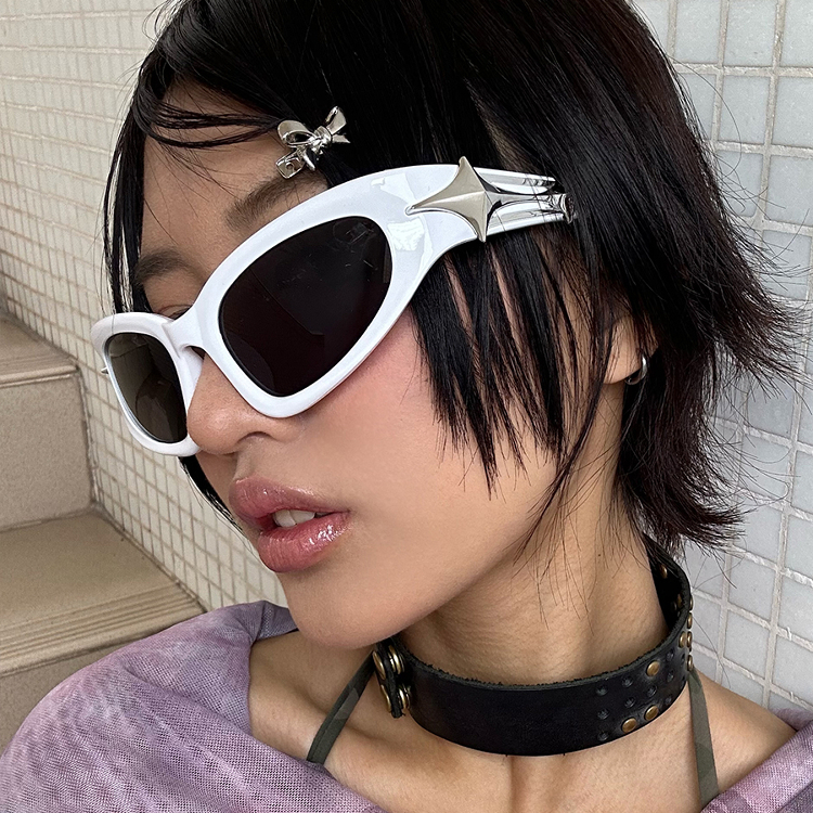 【亚洲眼镜公司】Y2K新浪潮彩色墨镜男女显脸小凹造型ootd街拍酷