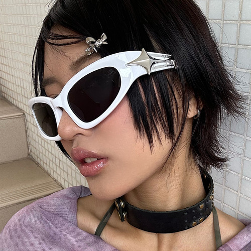 【亚洲眼镜公司】Y2K新浪潮彩色墨镜男女显脸小凹造型ootd街拍酷