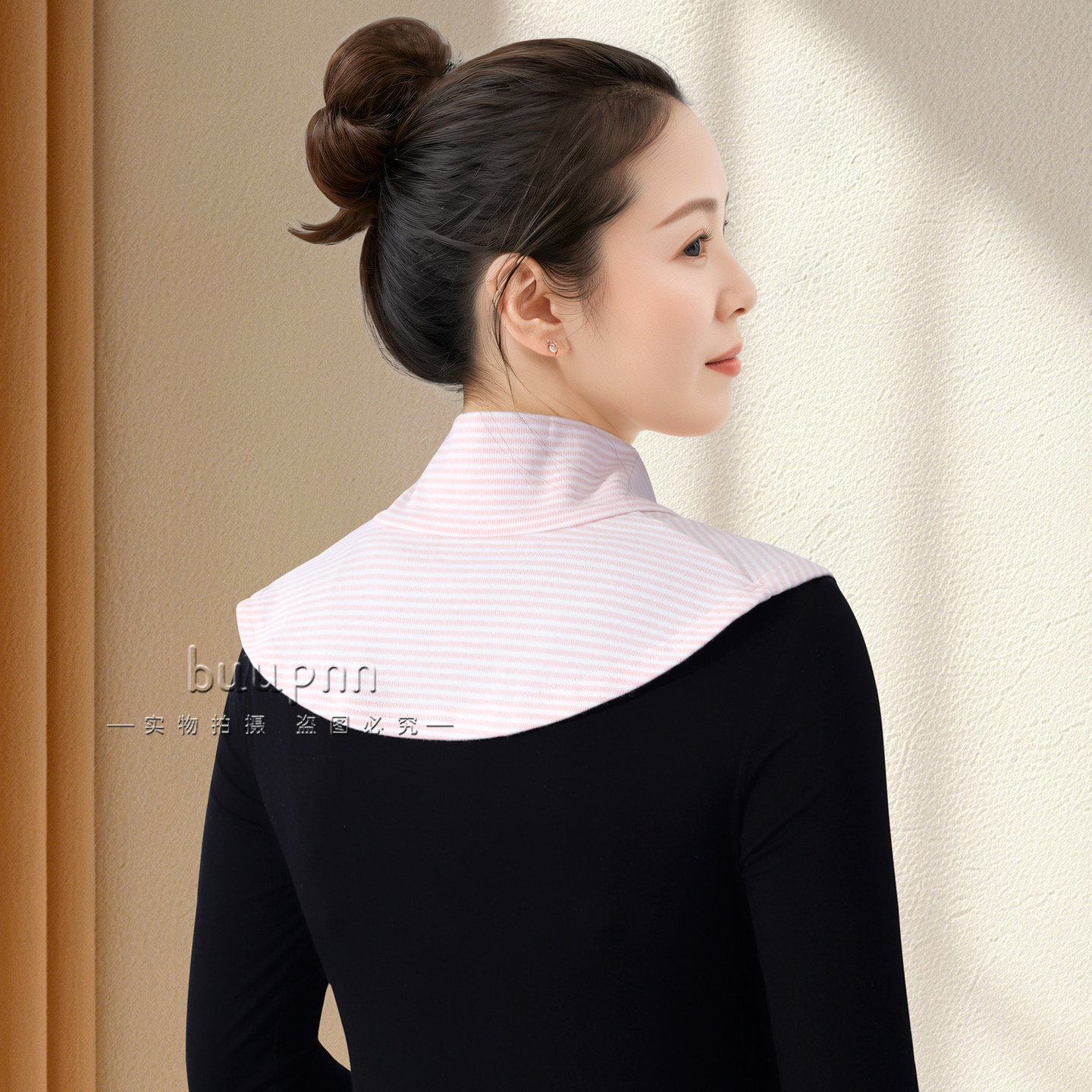 护肩颈假领子护脖颈椎防受凉有领小围巾棉保暖隔脏防出汗女