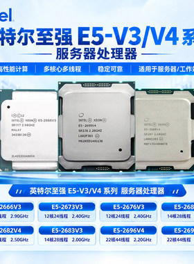Intel英特尔至强 E5-V3/V4系列处理器2666 2673  2680 2683 2699