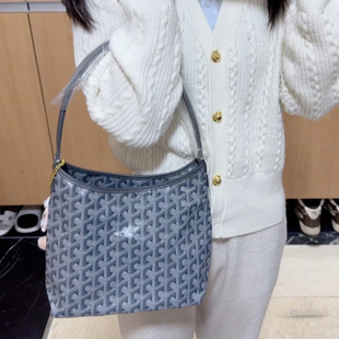 狗牙包迷你hobo包mini对版头层牛皮单肩腋下包托特包流浪包妈咪包