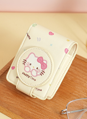可爱卡通便携迷你包真软皮收纳包随身带化妆镜口红唇膏收纳化妆包