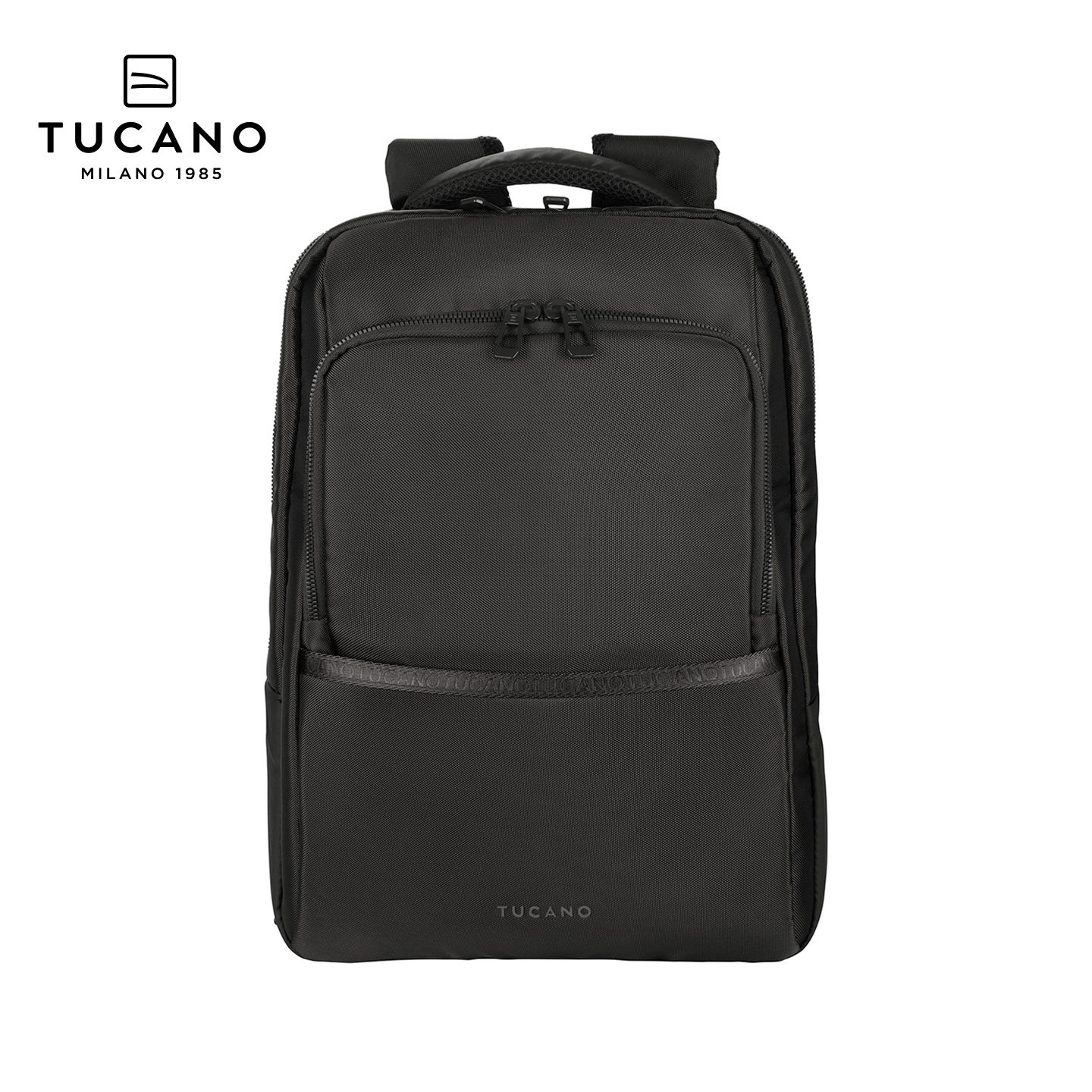 TUCANO托卡诺LUNAR黑色双肩包可放16英寸笔记本电脑商务通勤背包