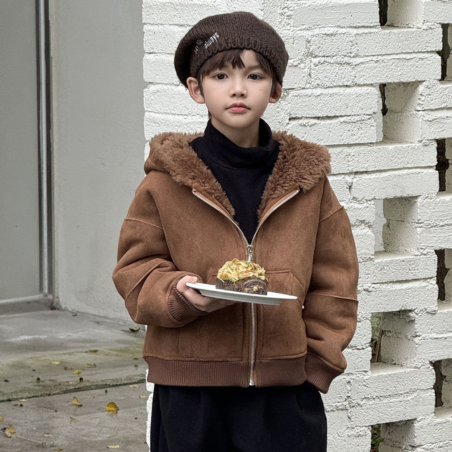 潮童秋冬新品儿童羊毛皮草外套中大男童韩版宽松连帽夹克上衣加厚,童装/婴儿装/亲子装,皮草/仿皮草,淘宝优惠券,粉丝福利购,淘宝优惠卷
