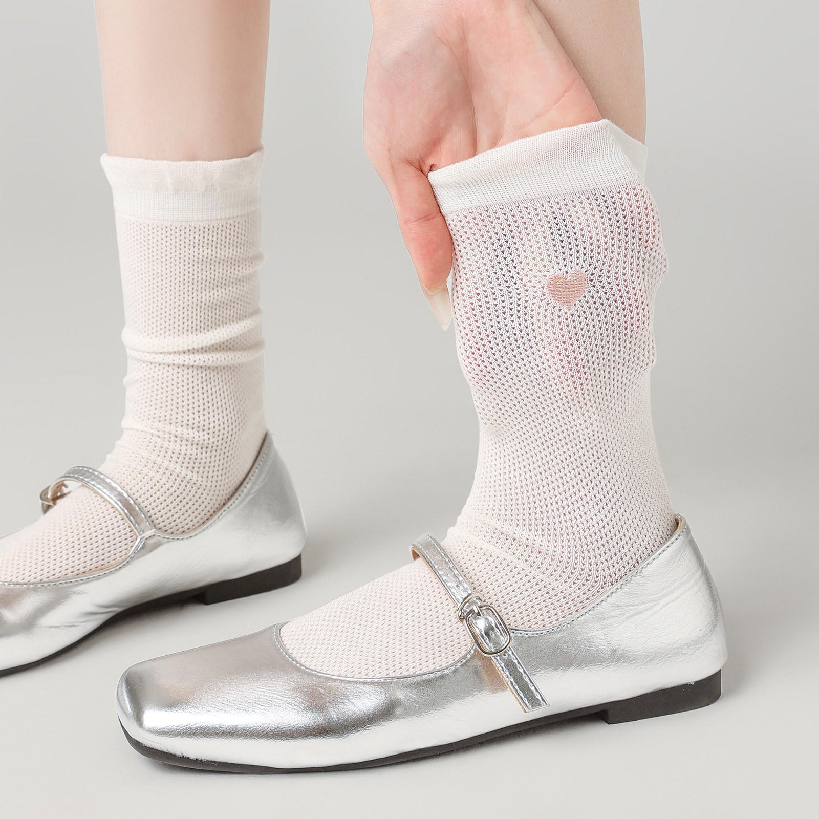 "夏天的风"透气花边袜子女款春秋新款夏天莫代尔jk芭蕾风配小皮鞋,女士内衣/男士内衣/家居服,中筒袜,淘宝优惠券,粉丝福利购,淘宝优惠卷