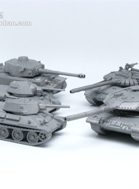 个性化定制全金属虎式豹2T34T72坦克模型二战摆件玩具仿真军模