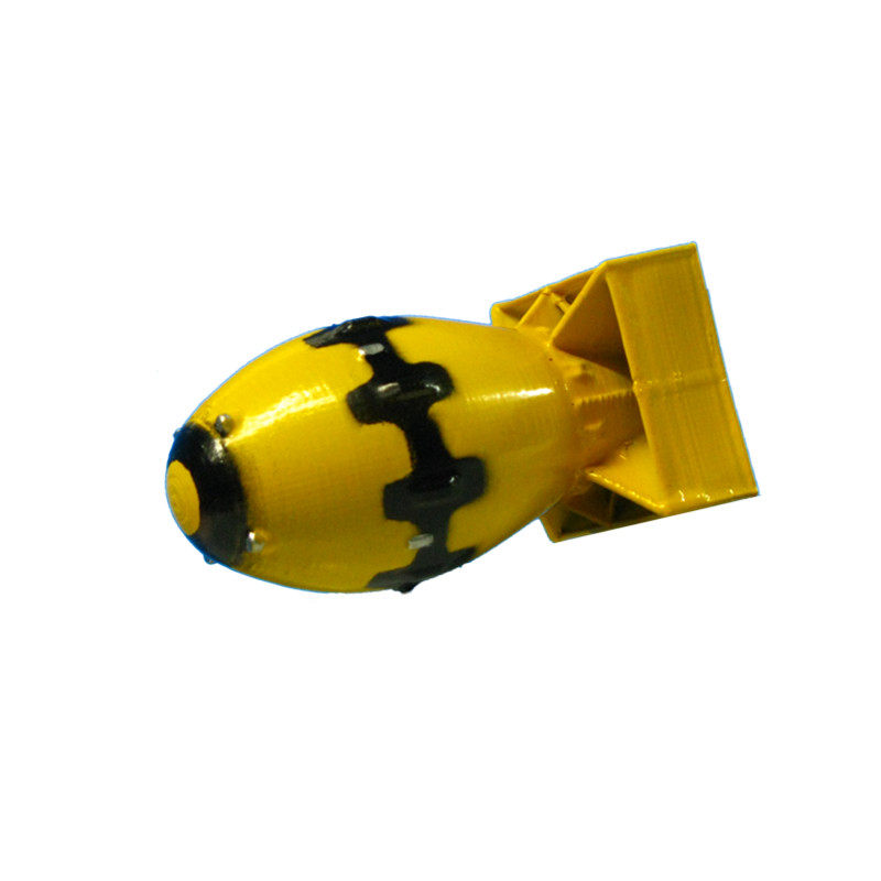 172小比例二战原子弹氢弹长崎胖子核弹科教模型玩具小摆件手办