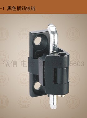 CL211-1锌合金黑色插销铰链沉孔铰链开关箱铰链动力配电柜合页铰