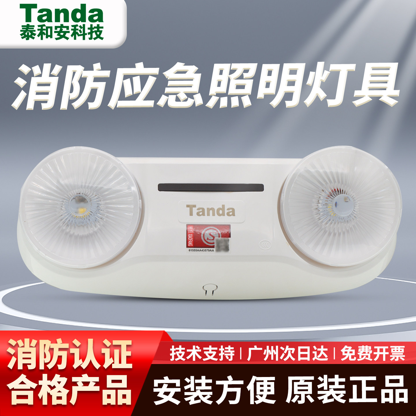泰和安6601B疏散应急照明双头灯图片