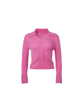 包邮仿佛正品时尚套头翻领开衫气质针织衫FZ00934W0 FZ00951T3