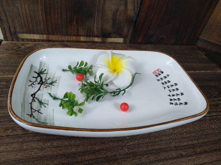 plate Dish household Ceramics A plate rectangle Steamed fish dish Deep plate Chinese style Northern Europe Simplicity originality whitein the Kitchen/Cooking utensils , Kitchen Gadgets/Kitchen storage , Storage jars/Kitchen storage containers , Seasoning bottles  category - from Buy2taobao.com to provide professional Taobao agent buy service