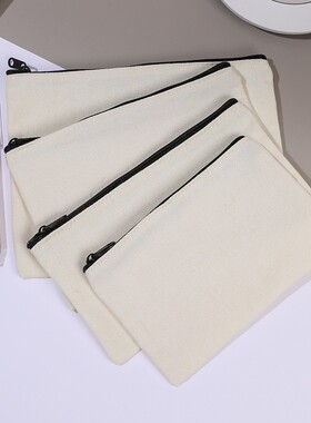 定制帆布化妆包创意彩绘画笔袋学生文具零钱拉链收纳袋logo