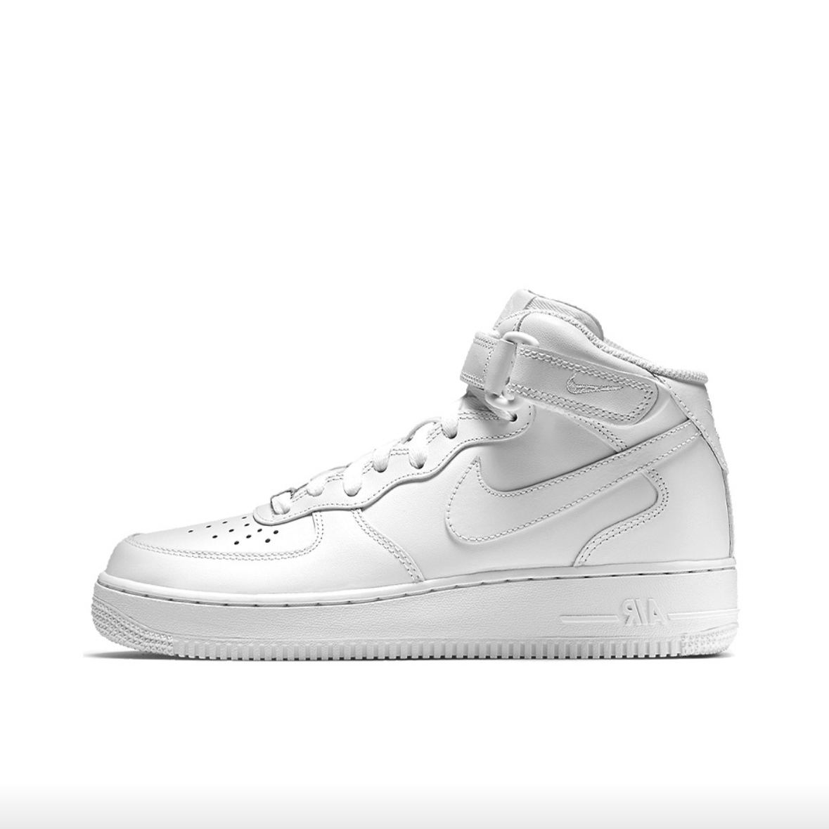 耐克Nike纯白中帮板鞋