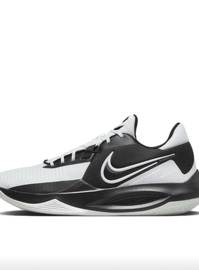 狐狸体育 耐克Nike Precision 6 黑白 耐磨防滑篮球鞋 DD9535-007