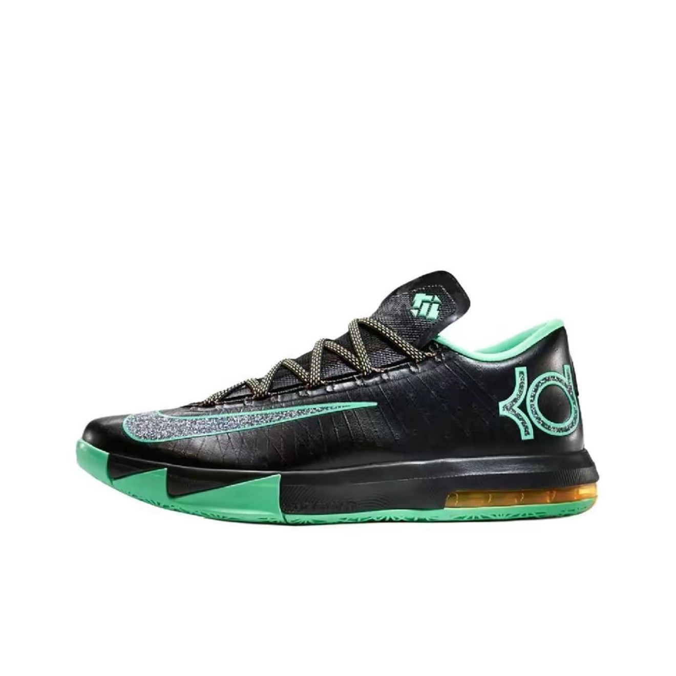 耐克Nike黑绿经典缓震舒适篮球鞋